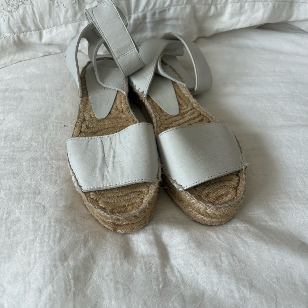 Vince White Espadrille Sandals